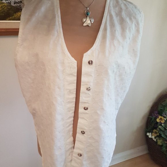 Summer sleevless blouse - Picture 2 of 8